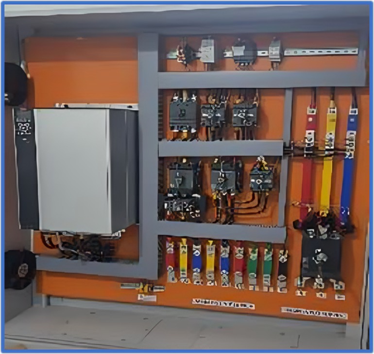 120 HP VFD ELECTRICAL CONTROL PANEL WITH BYPASS STARTER