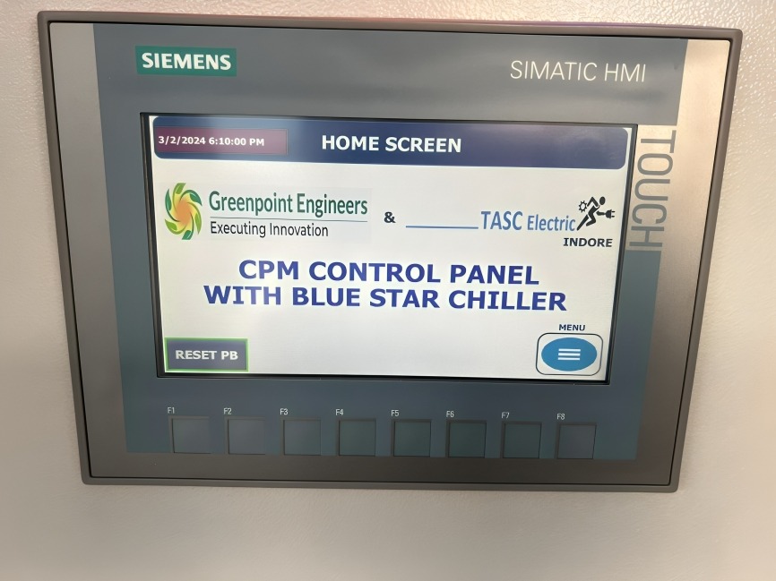 CPM CONTROL PANEL WITH BLUE STAR CHILLER